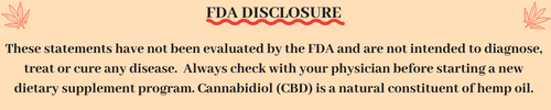 FDA Disclosure For CBD Oil